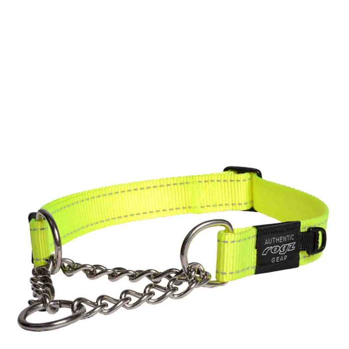 Rogz Utility Control Medium Yellow Dog Collar