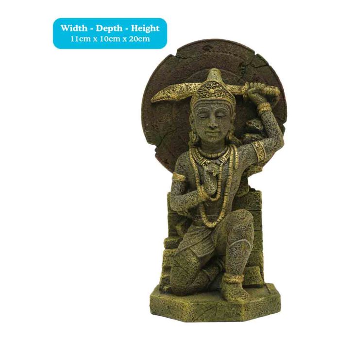 Buddha Warrior Fish Tank Decoration