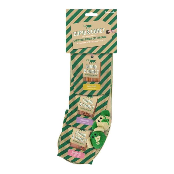 Rosewood Christmas Dinner Cat Stocking