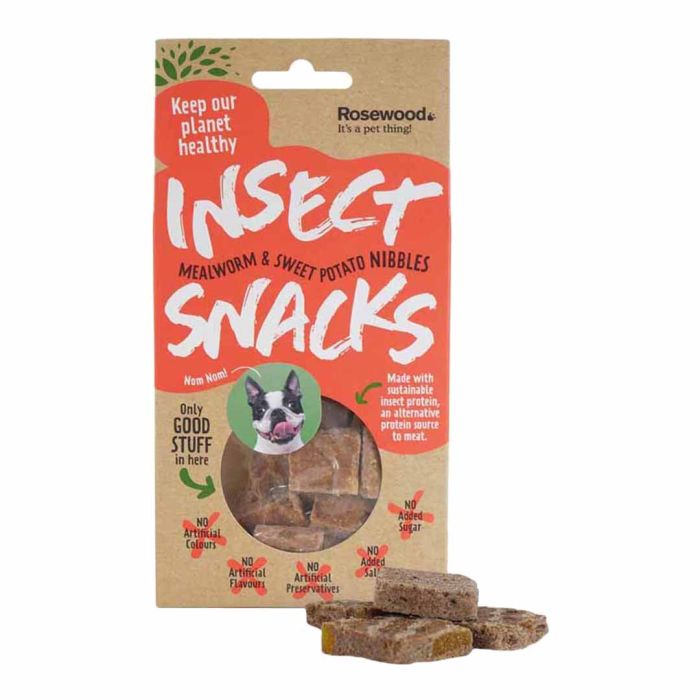 Rosewood Insect Snacks Mealworm & Sweet Potato Bite Dog Treats