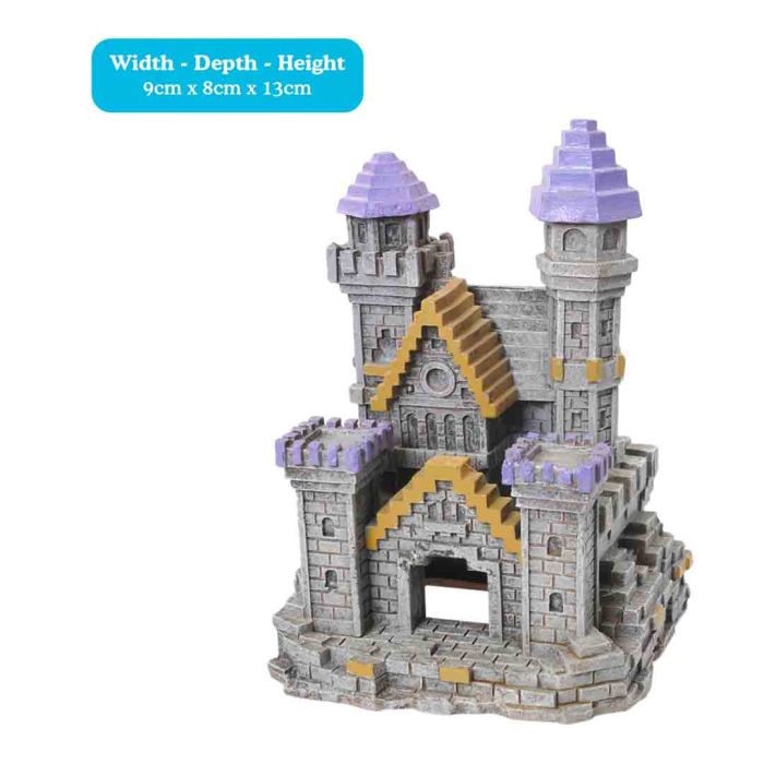 Rosewood Block Castle Small fish tank decoration
