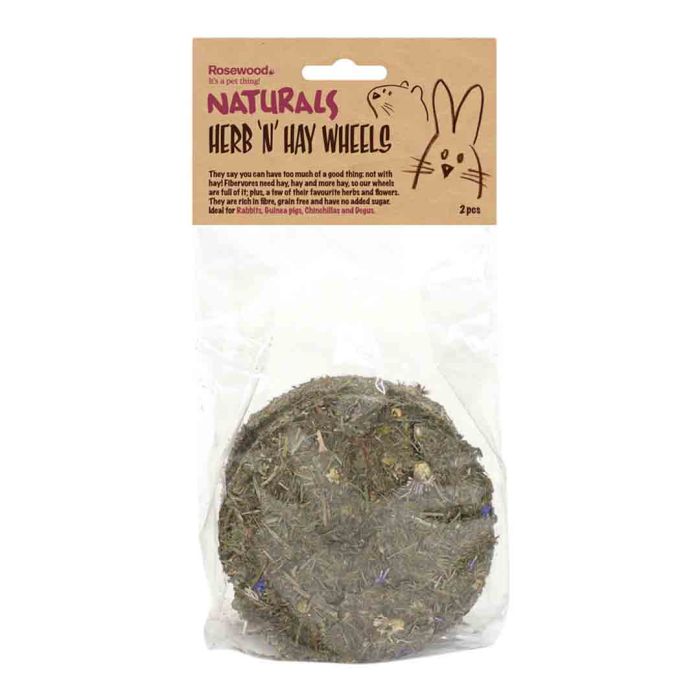 Rosewood Herb N Hay Wheels Rabbit Treats
