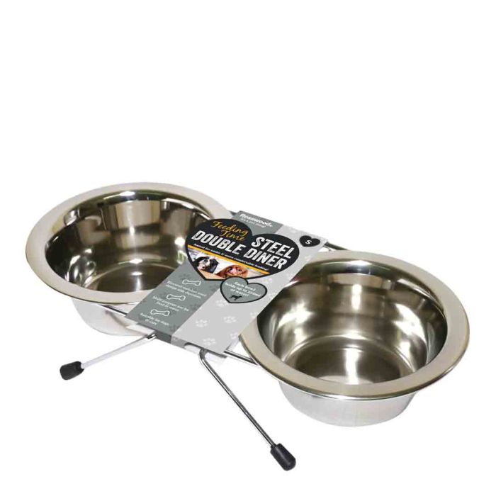 Rosewood Stainless Steel Wired Double Diner Set, Medium