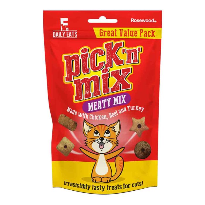 Rosewood Cat Cushions Pick 'n' Mix Meaty Cat Treats