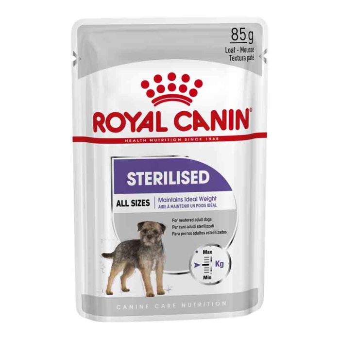 Royal Canin Wet Dog Food Sterilised Care Wet Pouches Adult 12 pack