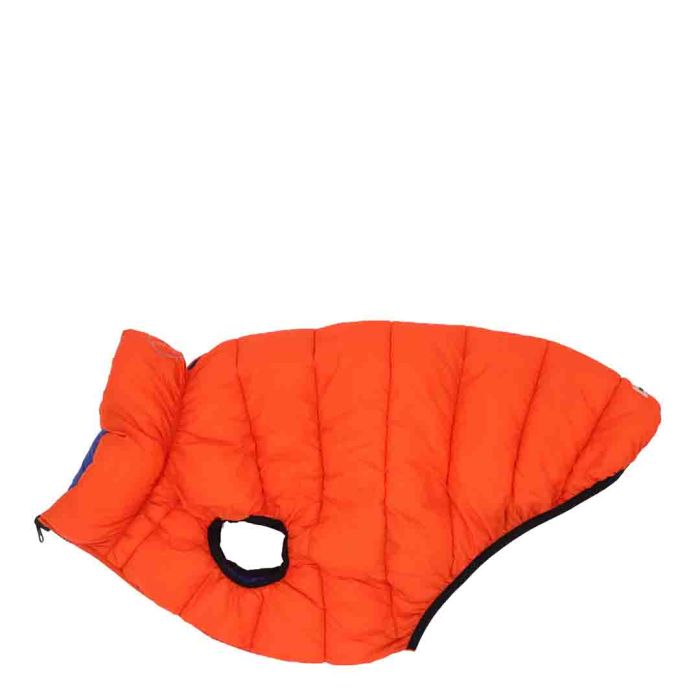 Rufus & Rosie Orange & Blue Reversable Puffer Jacket, S