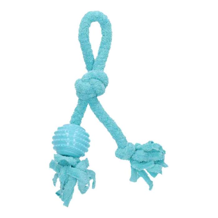 Rufus & Rosie Dinky Paws Ball Loop Tug Dog Toy