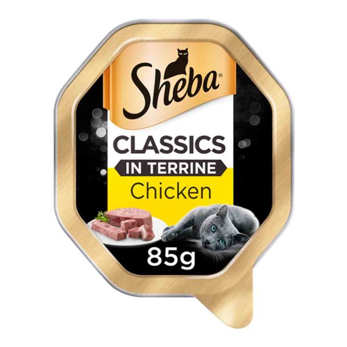 Sheba Classics Tray with Chicken in Terrine Wet Cat Food 85g
