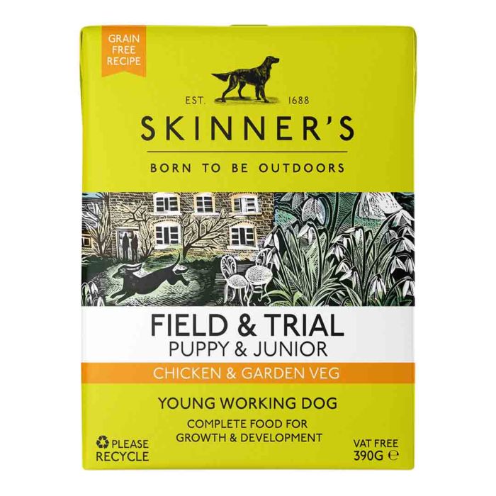 Skinners Field & Trail Puppy & Junior Chicken & Garden Vegetables Puppy Food 390g