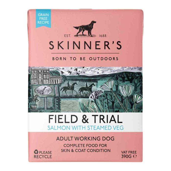 Skinners Field & Trial Salmon and Steamed Veg Puppy Food 390g
