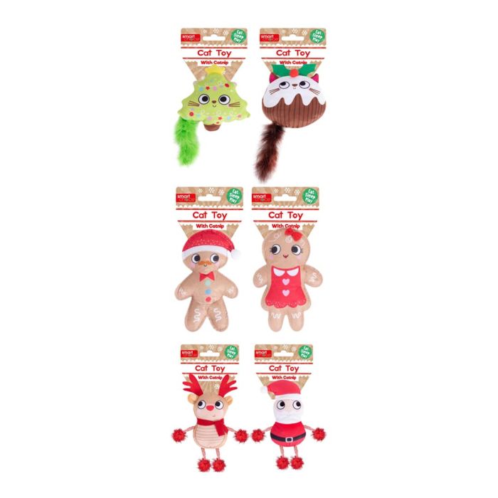 Smart Choice Plush Catnip Assorted Cat Toy