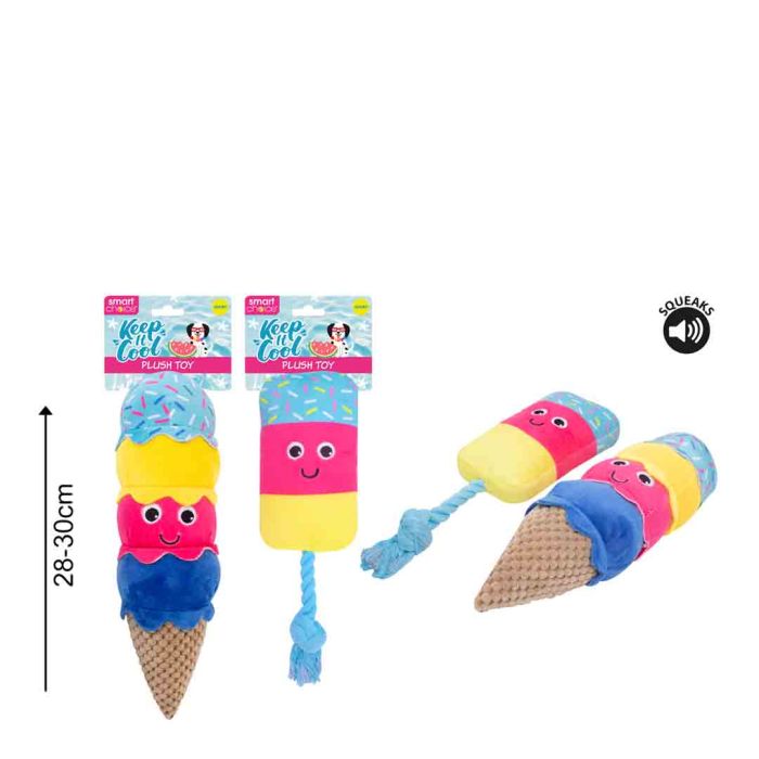 Summer Ice Cream Plush Dog Toy