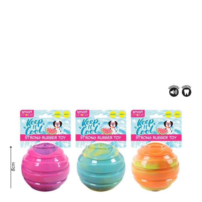 Summer Tie Dye Rubber Ball Dog
