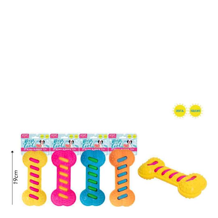 Strong Squeaky Rubber Bone Toy