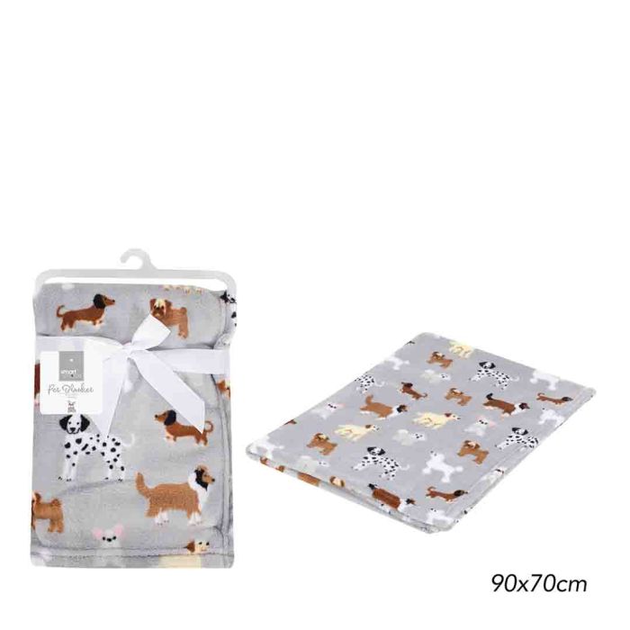 Smart Choice Dog Print Sherpa Dog Blanket