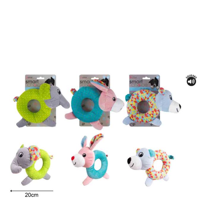 Smart Choice Small Dog & Puppy Plush Toy With Squaker