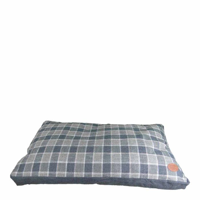 Snug & Cosy Square Checker Grey Lounger