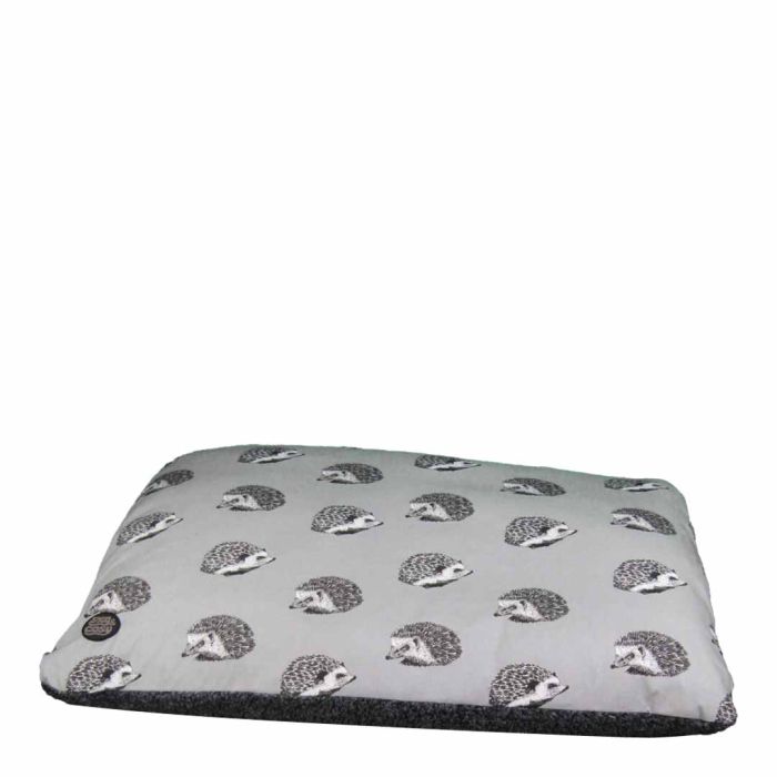Snug & Cosy Hedgehog Print Lounger Dog Bed