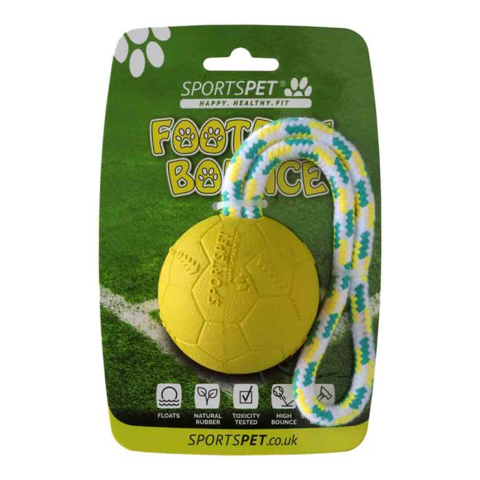 Sportspet Football Bounce Yellow Ball