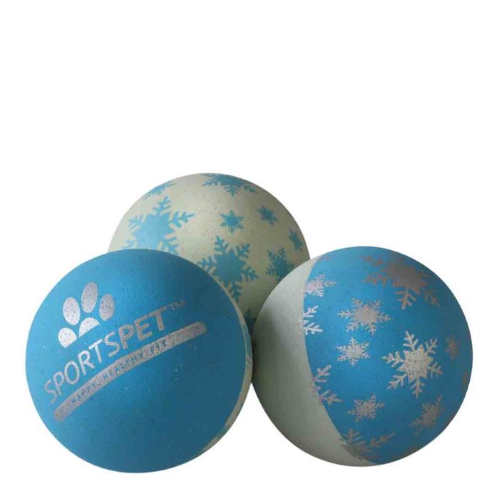 Sports Pet Tough Bounce Snowflake Dog Toy