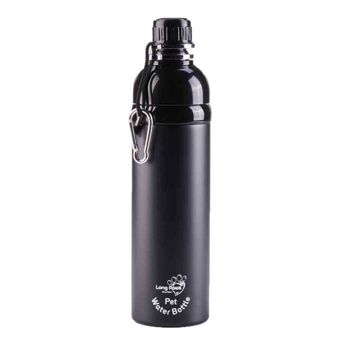 Lick 'N' Flow Black Water Bottle Large