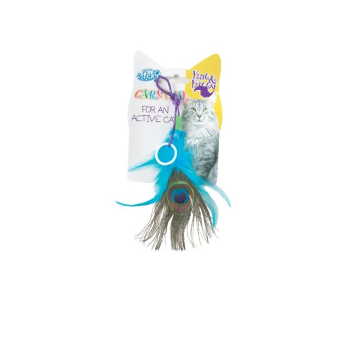 Carnival Cat Teaser Ostrich Feather Toy