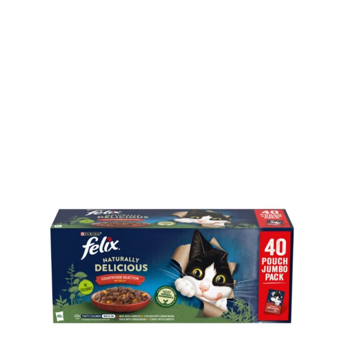 Felix Cat Food Naturally Delicious Coutryside Jelly