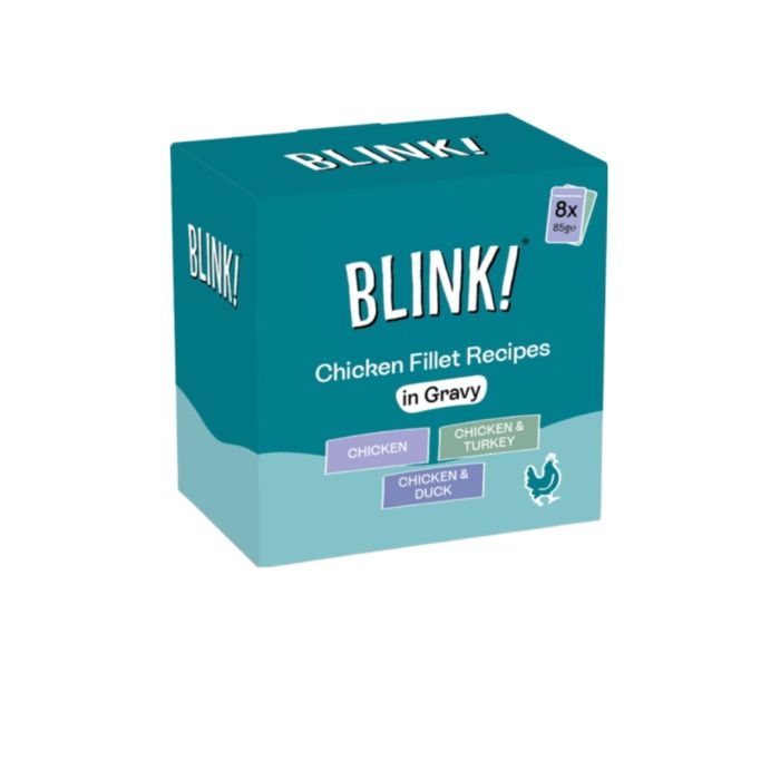 Blink! Gravy Chicken Selection Cat Food 8x85g