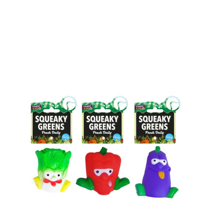 Cooper & Pals Squeak Greens Veg Dog Toy