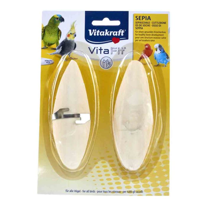Pack of 2 cuttlebones for birds