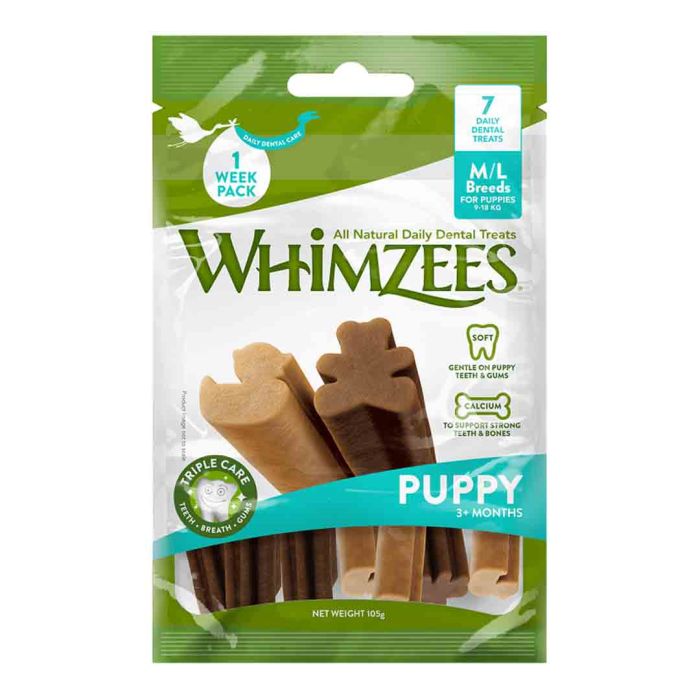 Whimzees Puppy Value Bag Dog Treat 6x105g