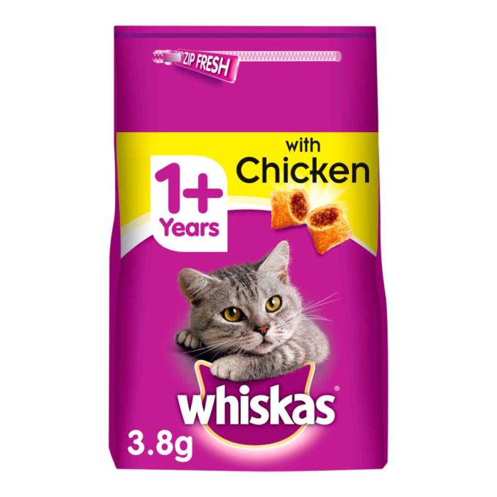 Whiskas Dry Cat Food with Chicken 3.8kg