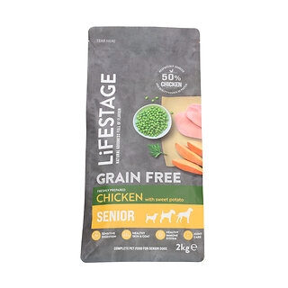 Lifestage Grain Free Senior Dog Food, Chicken with Sweet Potato 2kg