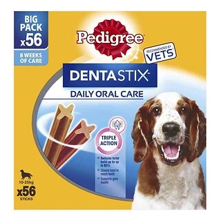 Pedigree Dentastix for Medium Dogs, Dental Chew, 56 pack