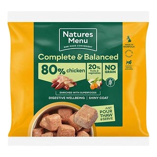 Natures Menu Complete and Balanced 80/20 Chicken Nuggets Dog Food 1kg