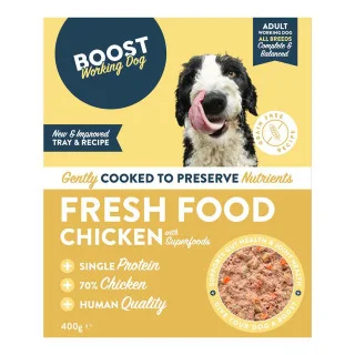 Boost Working Dog Chicken Fresh Food Meal 400g