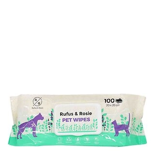 Rufus & Rosie Pet Wipes, Lavender scented, 100pk