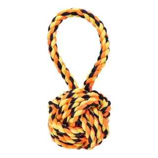Ball and Rope Dog Toy, Small