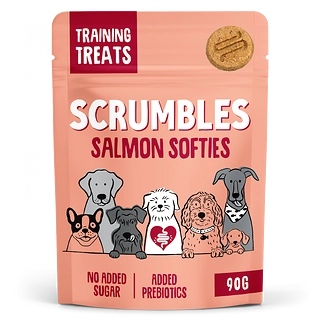 Scrumbles Softies Training Treats for Dogs Salmon 90g