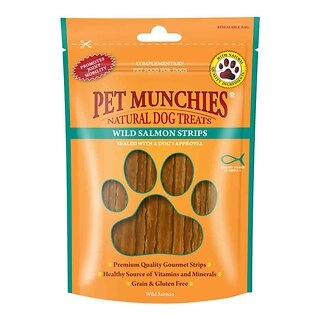 Pet Munchies Wild Salmon Strips Dog Treats, 80g