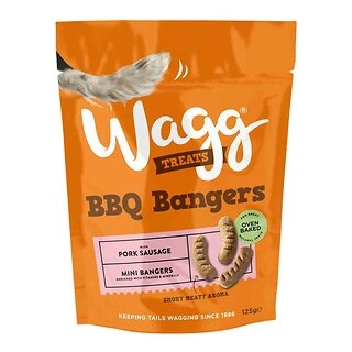 Wagg BBQ Bangers Dog Treats 125g