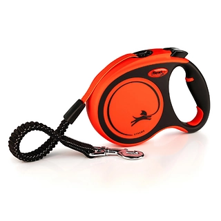 Flexi Xtreme L Tape Dog Lead 5m Orange/Black