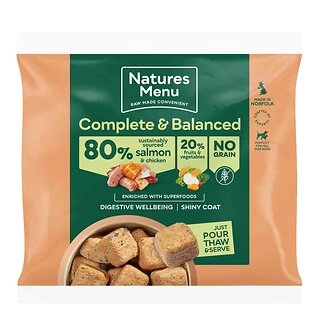 Natures Menu Country Hunter Chicken And Salmon Nuggets, Raw Dog Food 1kg