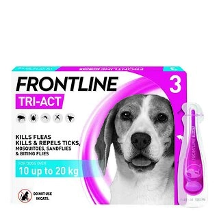 Frontline Tri-Act For Dogs, 10-20Kg