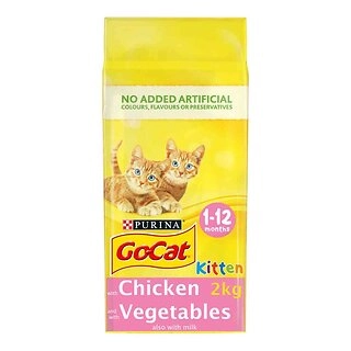 Go-Cat Kitten Chicken, Carrots & Milk Dry Cat Food 2kg