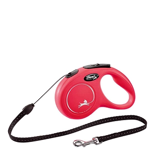 Flexi Classic Retractable Cord Lead 5m - Red