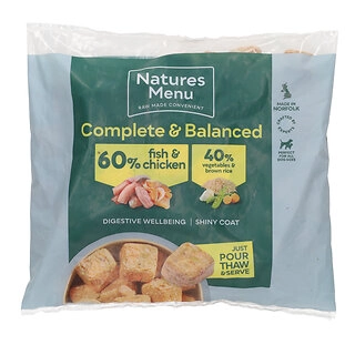 Natures Menu Senior Nuggets Chicken And White Fish Fillets, Raw Dog Food 1kg