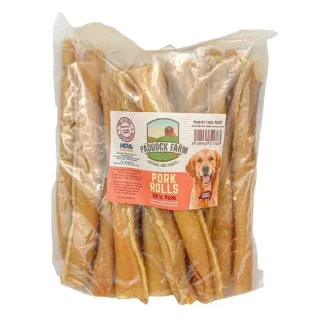 Paddock Farm Pork Rolls Individual Natural Dog Treats