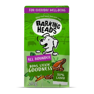 Barking Heads All Hounder Bowl Lickin Goodness Lamb Dry Dog Food, 2kg