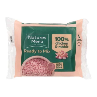 Natures Menu Chicken And Rabbit Raw Dog Food, 400g